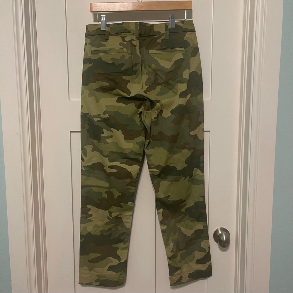 NWT J. Crew size 6 camouflage straight leg pants trousers! - Picture 4 of 4